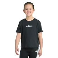 adidas Big Kid Girls Crew Neck Short Sleeve Regular Fit Graphic T-Shirt