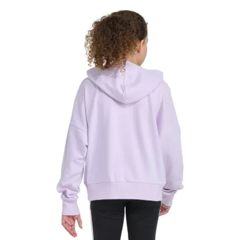 adidas Big Kid Girls Hooded Long Sleeve Loose Fit Graphic T-Shirt