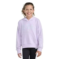 adidas Big Kid Girls Hooded Long Sleeve Loose Fit Graphic T-Shirt