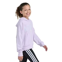 adidas Big Kid Girls Hooded Long Sleeve Loose Fit Graphic T-Shirt