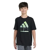 adidas Little Boys Crew Neck Short Sleeve Regular Fit Graphic T-Shirt