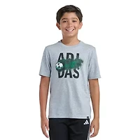 adidas Little Boys Crew Neck Short Sleeve Regular Fit Graphic T-Shirt