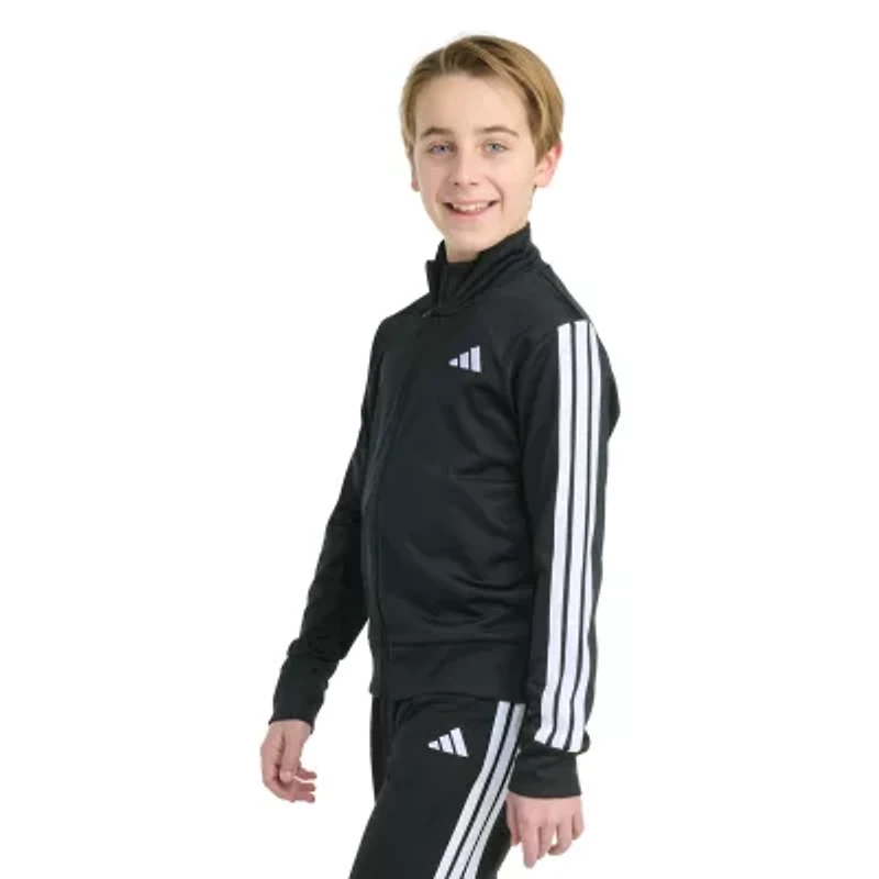 adidas Iconic Tricot Big Kid Boys Lightweight Track Jacket