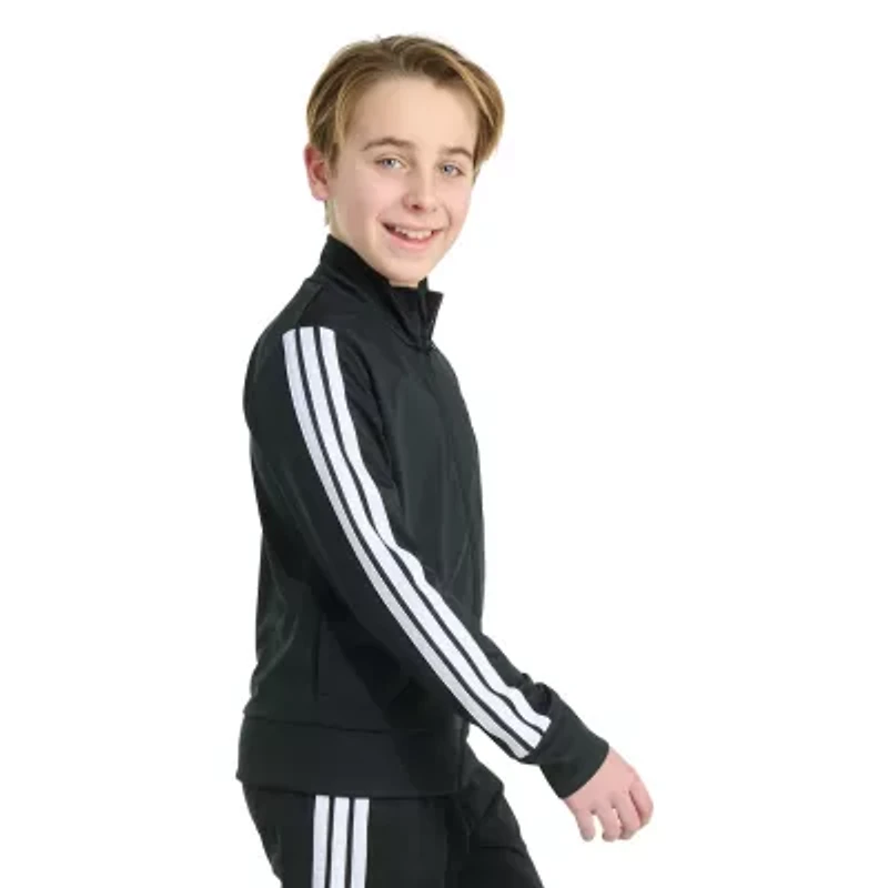 adidas Iconic Tricot Big Kid Boys Lightweight Track Jacket