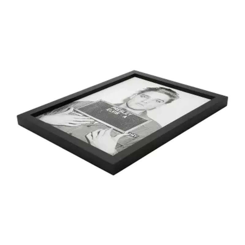 Elvis Presley Elvis Presley Mugshot Black Wooden Framed Print