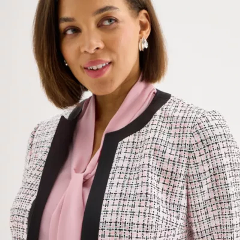 Black Label by Evan-Picone Womens Classic Fit Suit Jacket