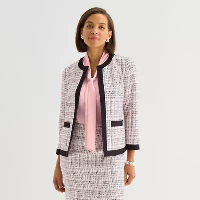 Black Label by Evan-Picone Womens Classic Fit Suit Jacket