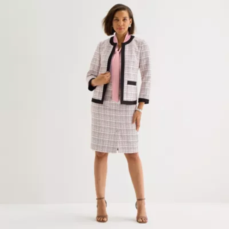 Black Label by Evan-Picone Womens Classic Fit Suit Jacket