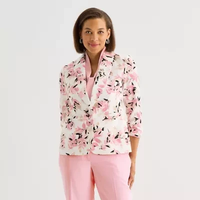 Black Label by Evan-Picone Womens Classic Fit Suit Jacket