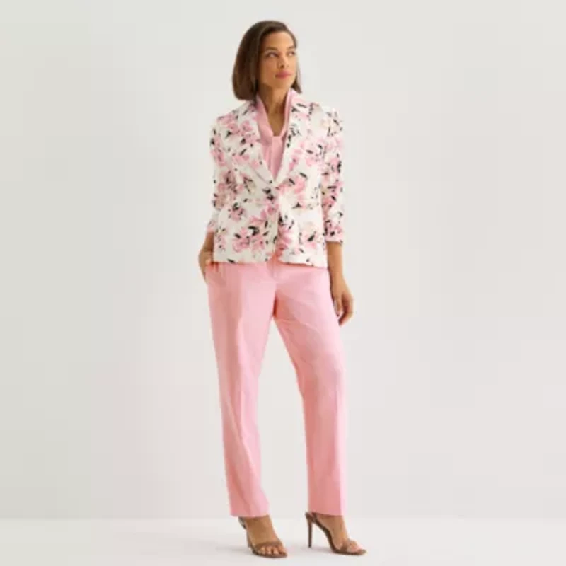 Black Label by Evan-Picone Womens Classic Fit Suit Jacket