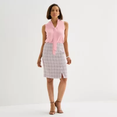 Black Label by Evan-Picone Womens Suit Skirt