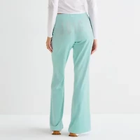 Juicy By Couture Womens Juniors Flare Mid Rise Track Pant