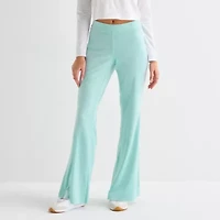 Juicy By Couture Womens Juniors Flare Mid Rise Track Pant
