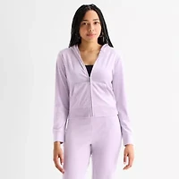 Juicy By Couture Womens Juniors Lightweight Track Jacket
