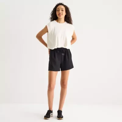 Stylus Womens High Rise Pull-On Short