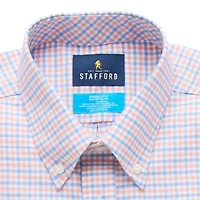 Stafford Coolmax All Season Ecomade Oxford Mens Regular Fit Stretch Fabric Wrinkle Free Long Sleeve Dress Shirt