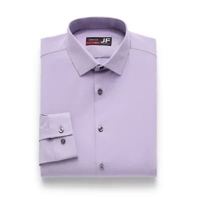 J. Ferrar 360 Stretch Performance Mens Slim Fit Fabric Long Sleeve Dress Shirt