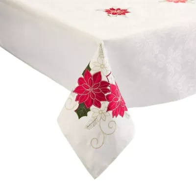 Homewear Oxford Poinsettia Tablecloth