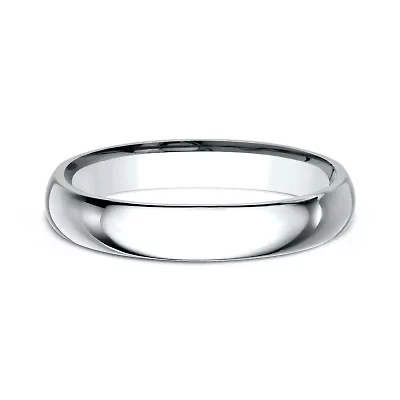 Womens18K White Gold 3MM Comfort-Fit Wedding Band