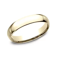 Womens 18K Yellow Gold 4MM Comfort-Fit Wedding Band