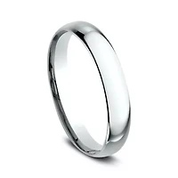 Womens 14K White Gold 3MM High Dome Comfort-Fit Wedding Band