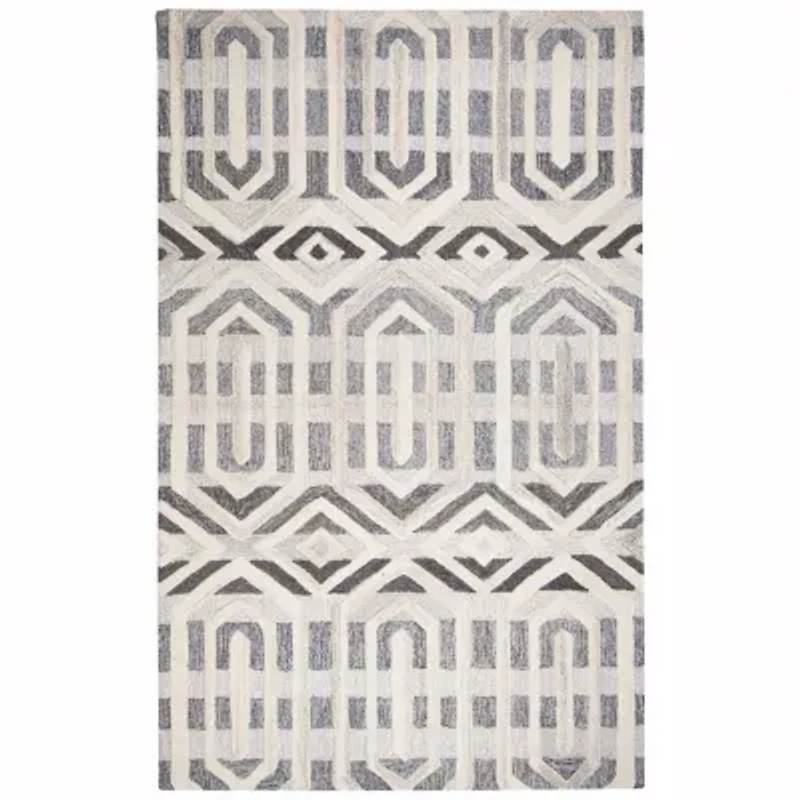Rizzy Home Suffolk Collection Ruth Miriam Geometric Rectangular Rugs