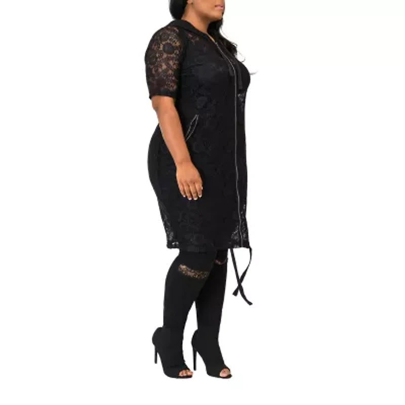 Poetic Justice Womens Lightweight Plus Shirt Jacket