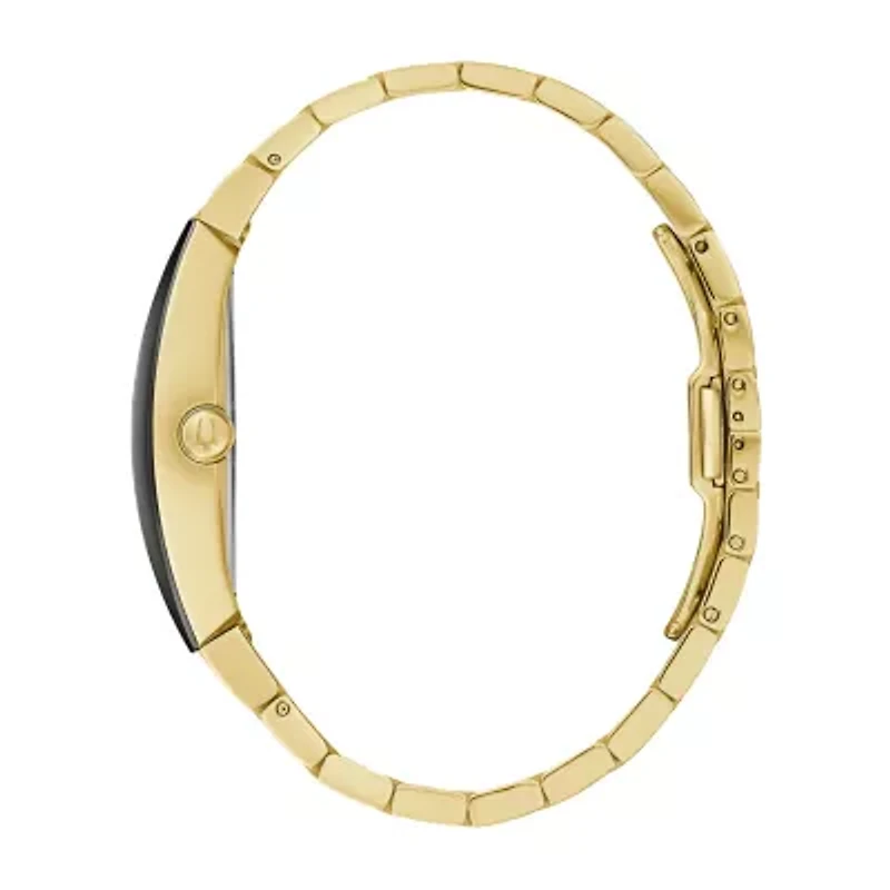 Bulova Modern Mens Gold Tone Stainless Steel Bracelet Watch 97a164
