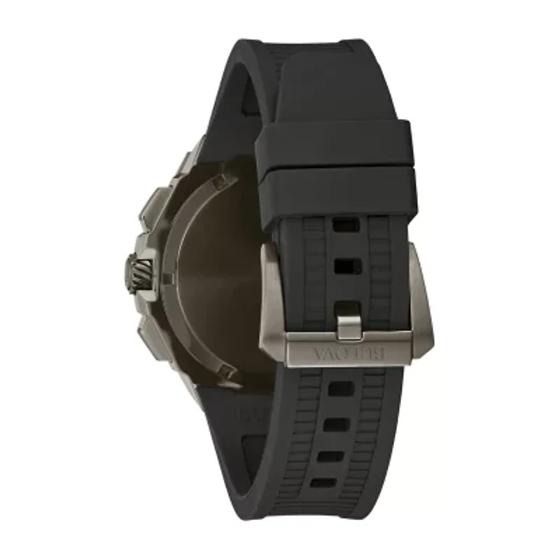 Bulova Precisionist Mens Black Strap Watch 98b358