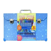 Art 101 121-Piece Color and Doodle Patterned Art Case