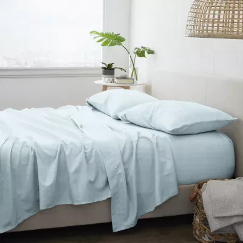 Casual Comfort™ Premium Ultra Soft Thatch Pattern Microfiber Wrinkle Free Sheet Set
