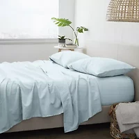 Casual Comfort™ Premium Ultra Soft Thatch Pattern Microfiber Wrinkle Free Sheet Set