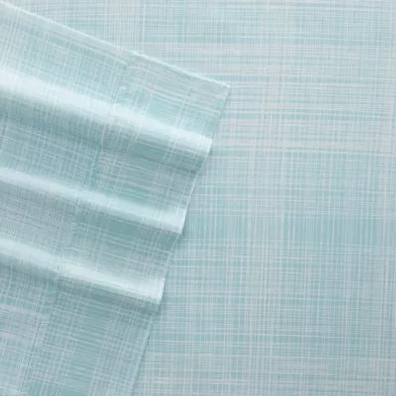 Casual Comfort™ Premium Ultra Soft Thatch Pattern Microfiber Wrinkle Free Sheet Set