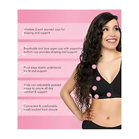 Exquisite Form®  Women's FULLY Lace Wireless Back & Posture Support Bra with Front Closure-5100565