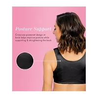Exquisite Form® Women's FULLY Wireless Cotton Back & Posture Support Bra with Front Closure Lace- 5100531