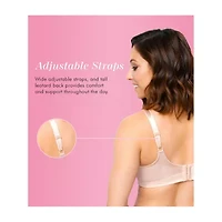 Exquisite Form® Women's FULLY Slimming Wireless Full-Coverage Bra with Back Closure & Lace- 5100548
