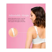 Exquisite Form® Women's FULLY Slimming Wireless Full-Coverage Bra with Back Closure & Lace- 5100548