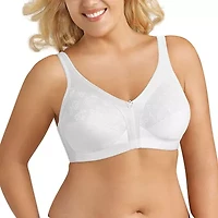 Exquisite Form® Women's FULLY Slimming Wireless Full-Coverage Bra with Back Closure & Lace- 5100548