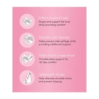 Exquisite Form® Women's FULLY Slimming Wireless Full-Coverage Bra with Back Closure & Lace- 5100548