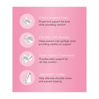 Exquisite Form® Women's FULLY Slimming Wireless Full-Coverage Bra with Back Closure & Lace- 5100548
