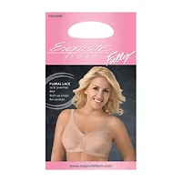 Exquisite Form® Women's FULLY Slimming Wireless Full-Coverage Bra with Back Closure & Lace- 5100548