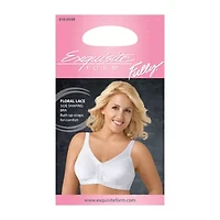 Exquisite Form® Women's FULLY Slimming Wireless Full-Coverage Bra with Back Closure & Lace- 5100548