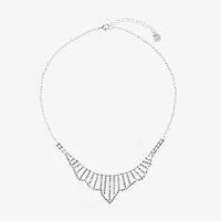 Monet Jewelry Timeless Silver Tone Womens 17 Inch Collar Necklace