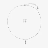 Monet Jewelry Timeless Pendant Necklace And Drop Earring Womens 2-pc. Jewelry Set