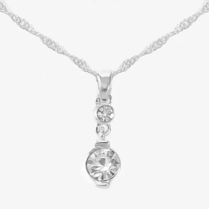 Monet Jewelry Timeless Pendant Necklace And Drop Earring Womens 2-pc. Jewelry Set