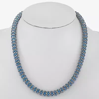 Monet Jewelry Womens Orange 18 Inch Collar Necklace