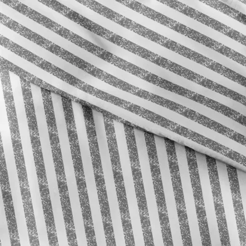 Casual Comfort Premium Ultra Soft Puffed Rugged Stripes Duvet Cover Set