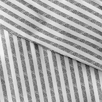 Casual Comfort Premium Ultra Soft Puffed Rugged Stripes Duvet Cover Set