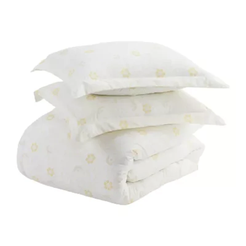 Casual Comfort Premium Ultra Soft Spring Vines Print Duvet Cover Set