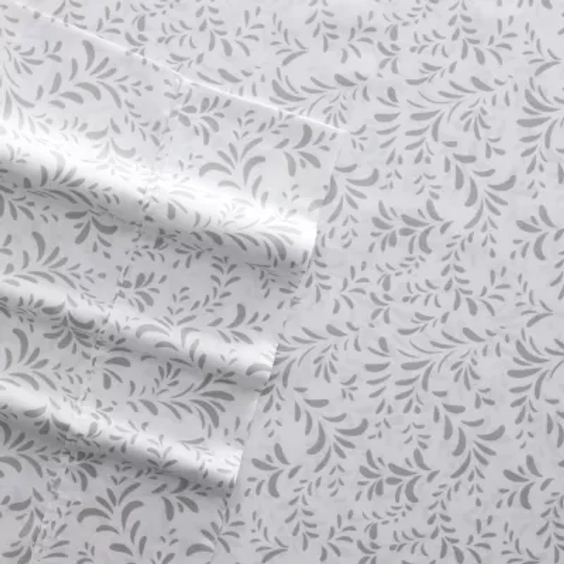 Casual Comfort Premium Ultra Burst of Vines Pattern 4 Piece Bed Sheet Set